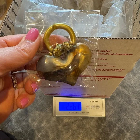 Bulk of Brown and gold Heart Napkin Rings